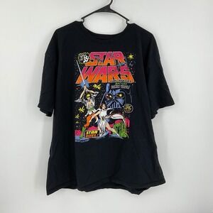 Mad Engine Star Wars Luke Skywalker Darth Vader Star Duel Graphic T ShirtSize 2X